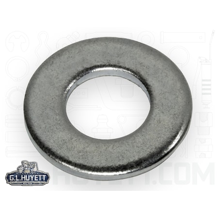 Flat Washer, Fits Bolt Size 3/4 In ,Steel Zinc Plated Finish